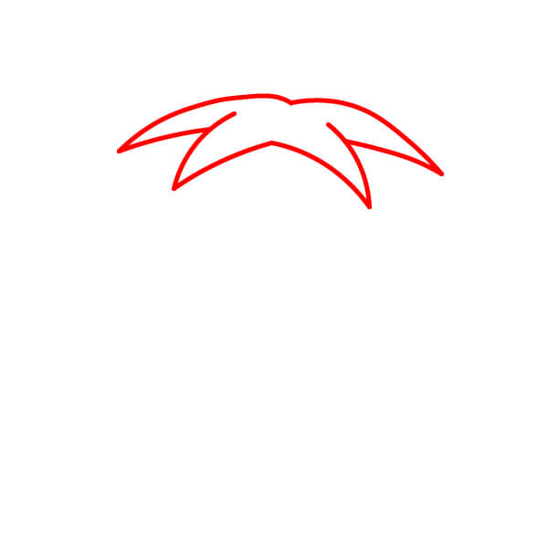 Hướng dẫn vẽ một Quả Cà Chua dễ thương từng bước một. - Bước 1