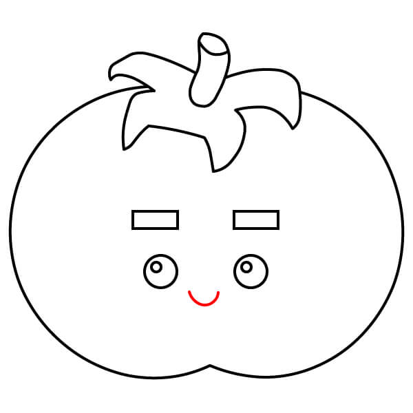 Hướng dẫn đơn giản cách vẽ một Quả Cà Chua - Bước 6