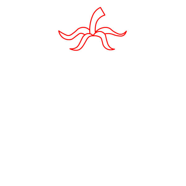 Hướng dẫn vẽ nhân vật Cà Chua cười - Bước 1