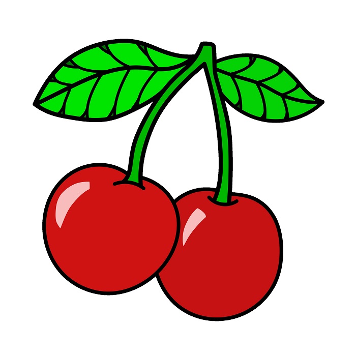 Hướng dẫn vẽ Quả Cherry cực đơn giản. - Bước 7