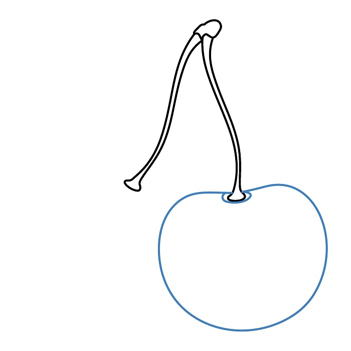 Hướng dẫn vẽ Quả Cherry mọng nước. - Bước 3