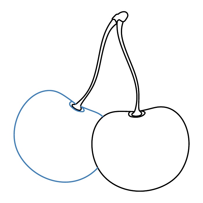 Hướng dẫn vẽ Quả Cherry mọng nước. - Bước 4