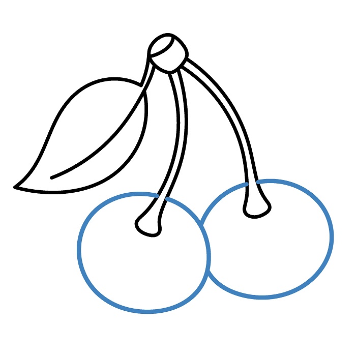 Hướng dẫn vẽ Quả Cherry bóng loáng siêu đẹp. - Bước 4