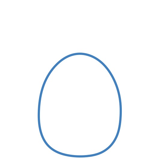 Hướng dẫn vẽ quả dứa hoạt hình đáng yêu. - Bước 1