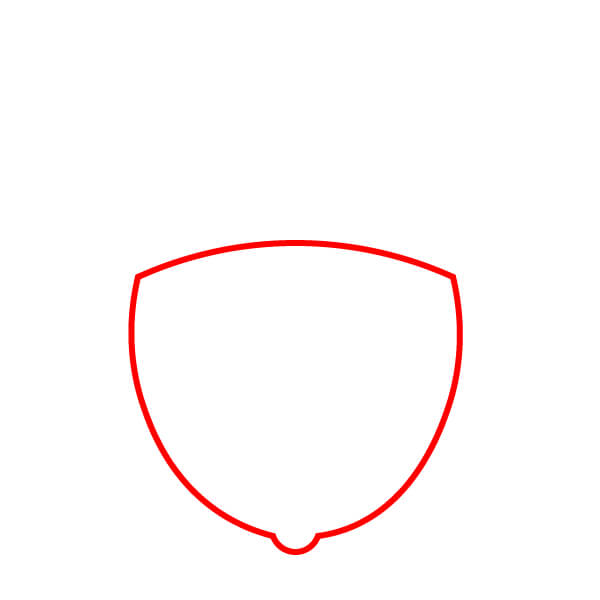 Cách vẽ Quả Sồi dễ thương cho trẻ em - Bước 1