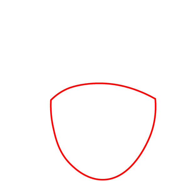 Hướng dẫn vẽ Quả Sồi vui vẻ và dễ dàng cho trẻ em - Bước 1