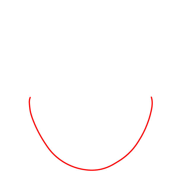 Hướng dẫn vẽ Quả Sồi hoạt hình - Bước 1