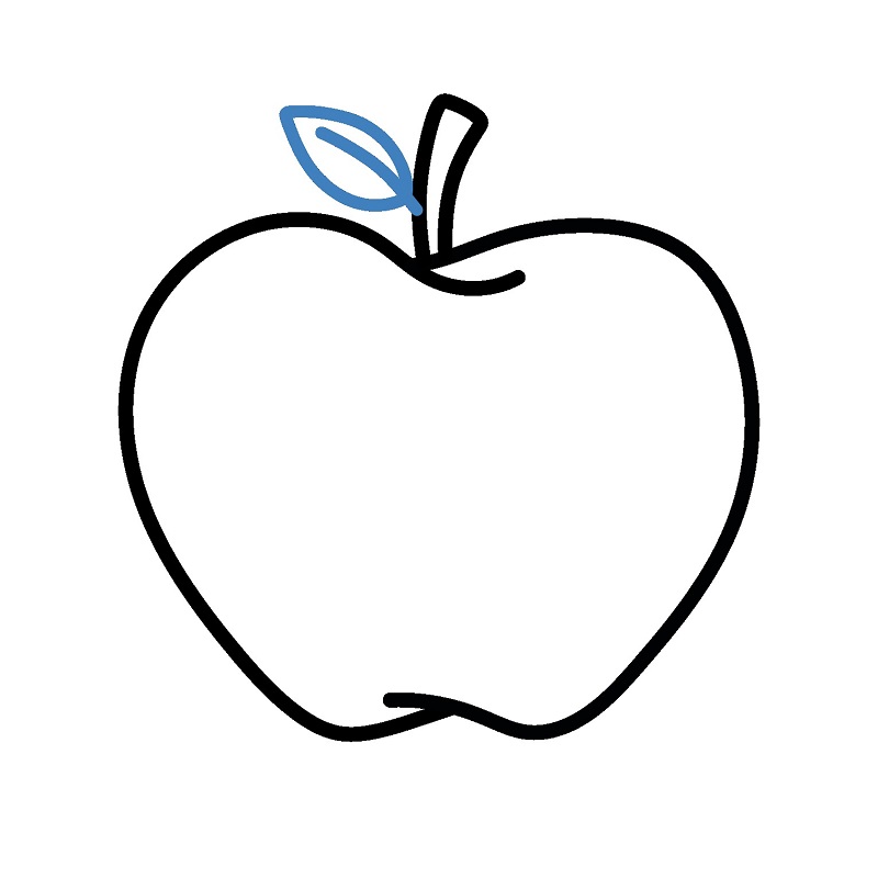 Hướng dẫn vẽ một quả táo bóng loáng. - Bước 4