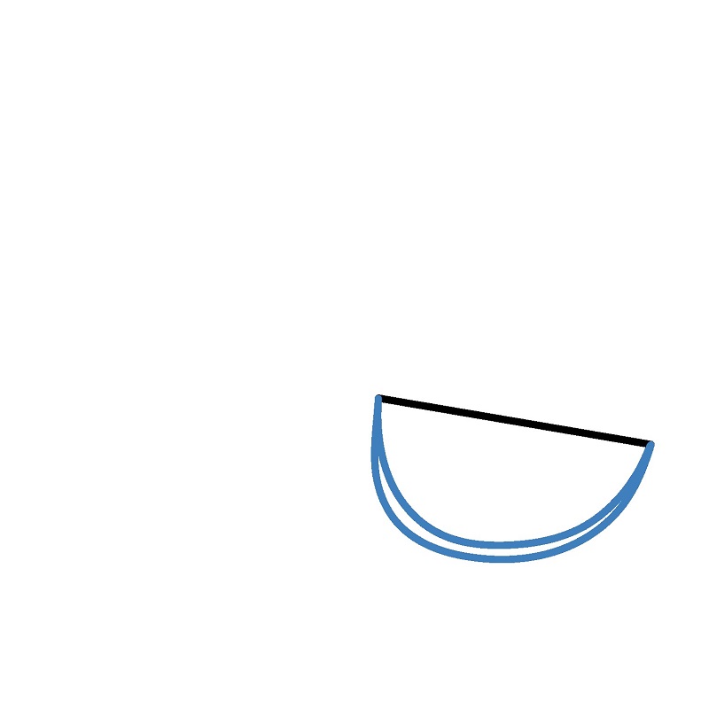 Hướng dẫn vẽ một quả táo nguyên vẹn và một miếng táo đã cắt. - Bước 2