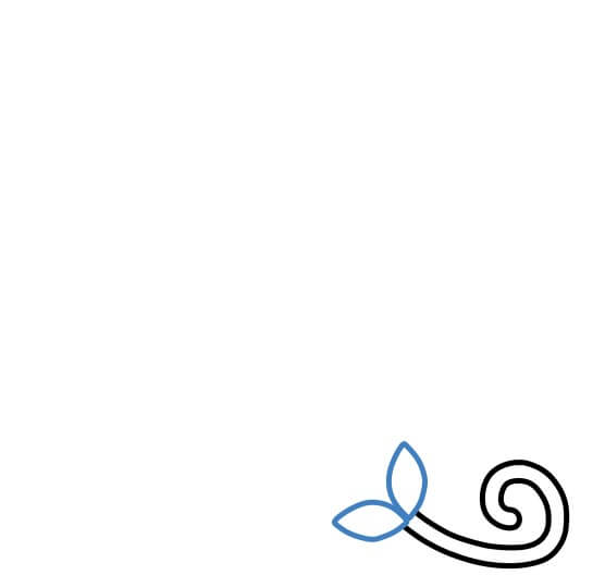 Hướng dẫn vẽ một nhánh dây leo cực dễ. - Bước 2