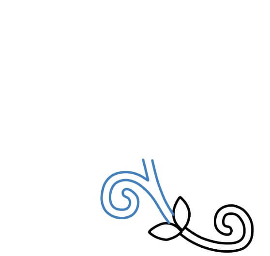 Hướng dẫn vẽ một nhánh dây leo cực dễ. - Bước 3