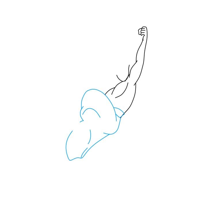 Hướng dẫn cách vẽ nhân vật Aladdin đang đu dây - Bước 3