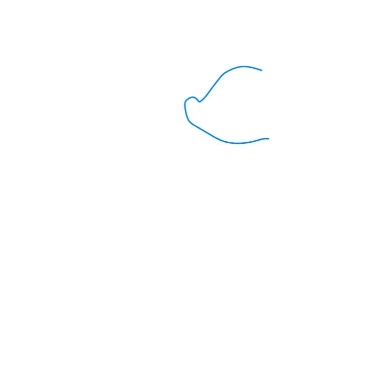 Hướng dẫn vẽ dễ dàng : chú nai Bambi - Bước 1