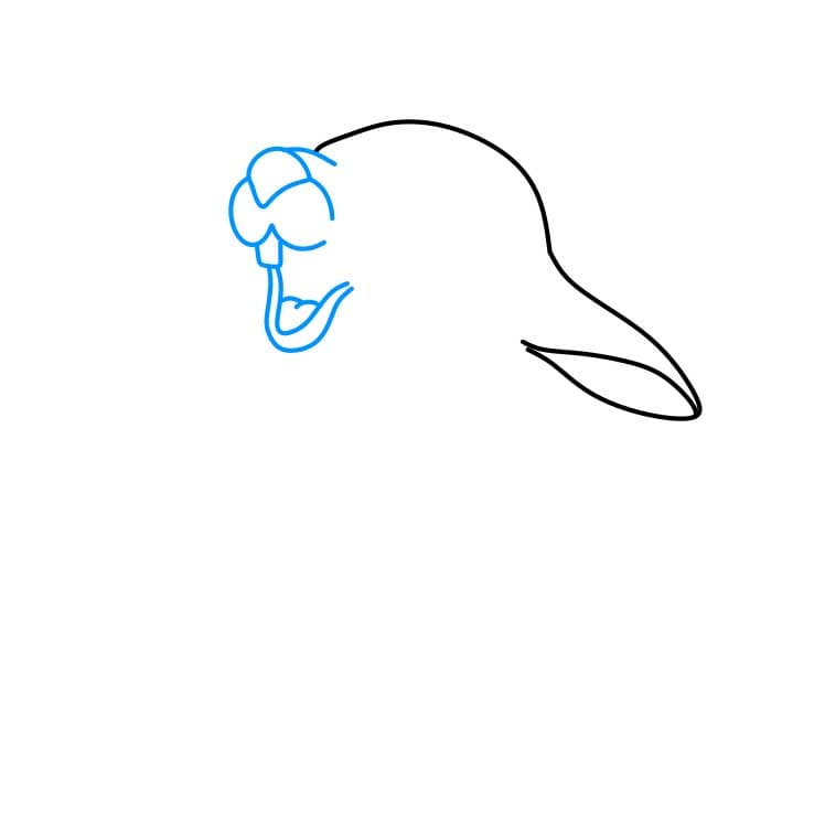 Hướng dẫn vẽ chú thỏ Thumper đáng yêu - Bước 2