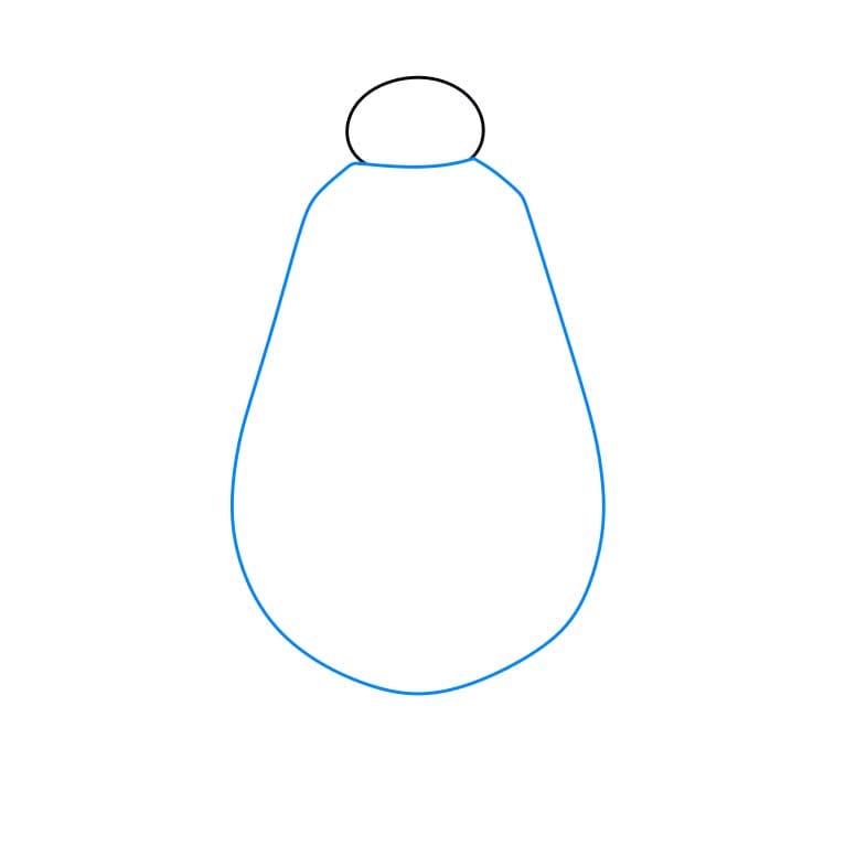 Hướng dẫn cách vẽ nhân vật Baymax đơn giản và dễ thương cho bé - Bước 2