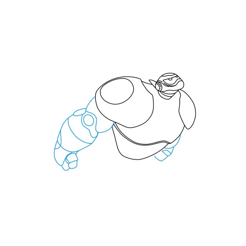 Hướng dẫn vẽ dễ dàng : nhân vật Baymax - Bước 3