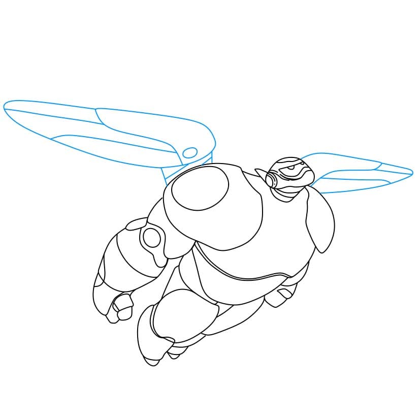 Hướng dẫn vẽ dễ dàng : nhân vật Baymax - Bước 5