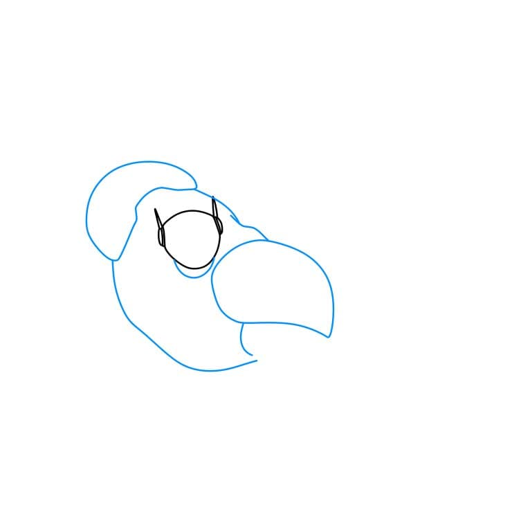 Hướng dẫn vẽ nhân vật Baymax đang bay - Bước 2