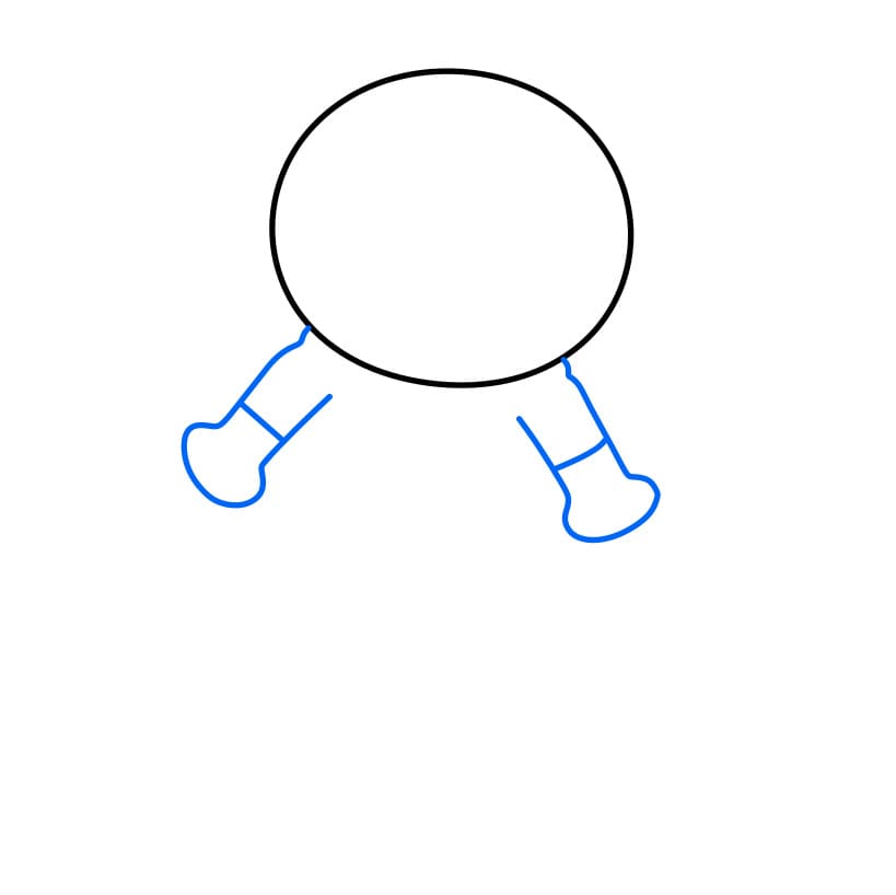 Hướng dẫn cách vẽ nhân vật Anpanman đơn giản - Bước 2