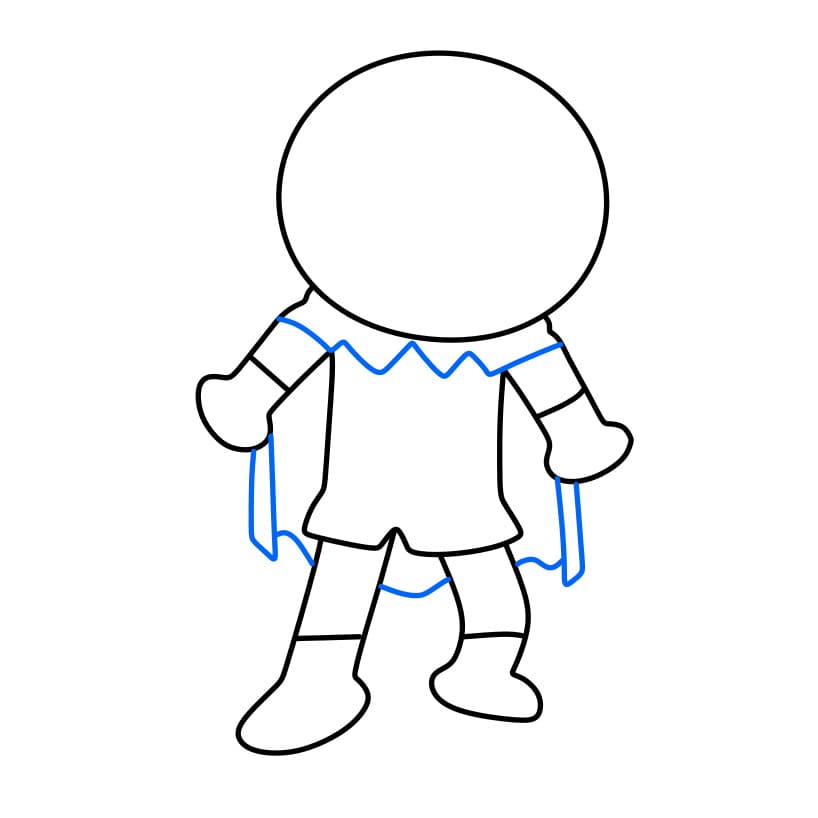 Hướng dẫn cách vẽ nhân vật Anpanman đơn giản - Bước 5