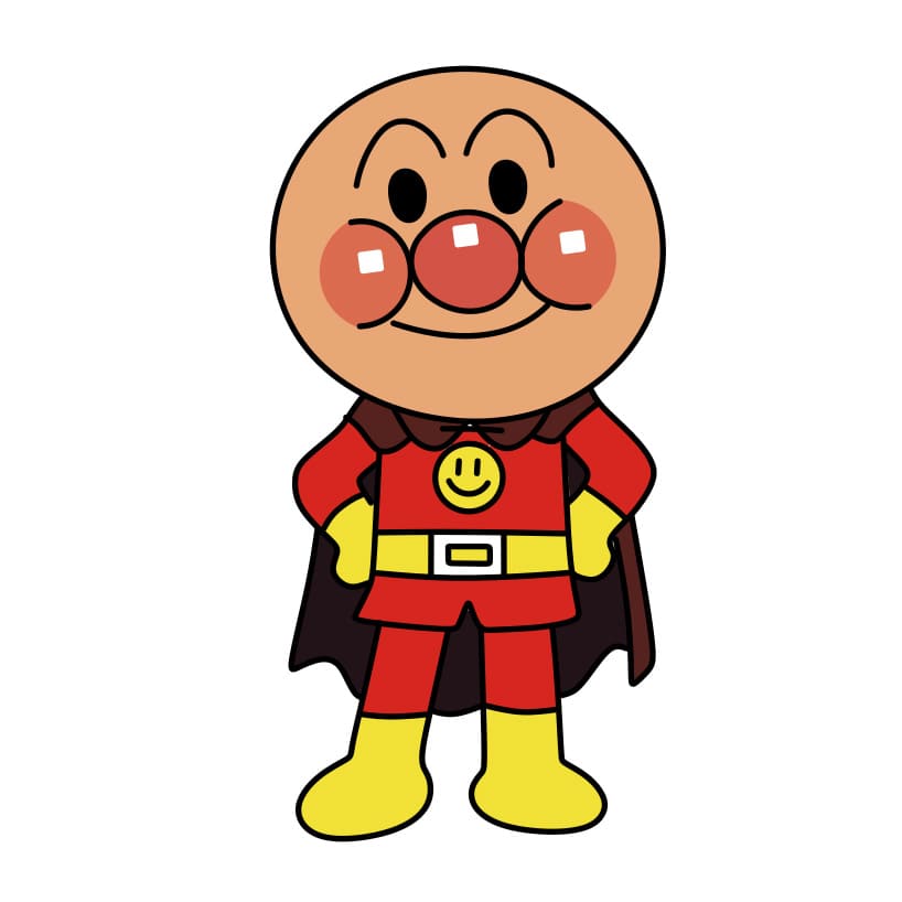 Hướng dẫn cách vẽ Anpanman chi tiết từng bước cho bé - Bước 7
