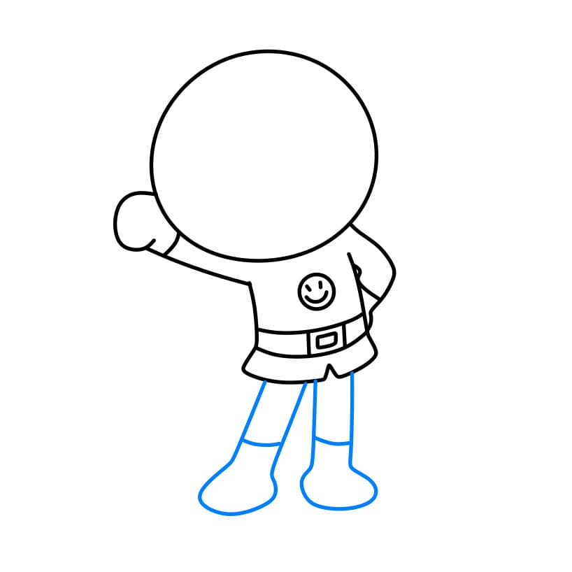 Hướng dẫn vẽ nhân vật Anpanman dễ thương cho bé - Bước 4