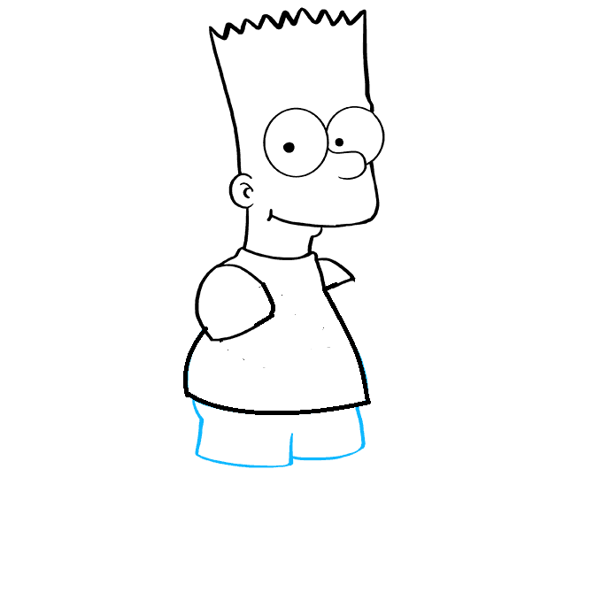 Hướng dẫn cách vẽ nhân vật Bart Simpson đơn giản và đẹp cho bé! - Bước 4