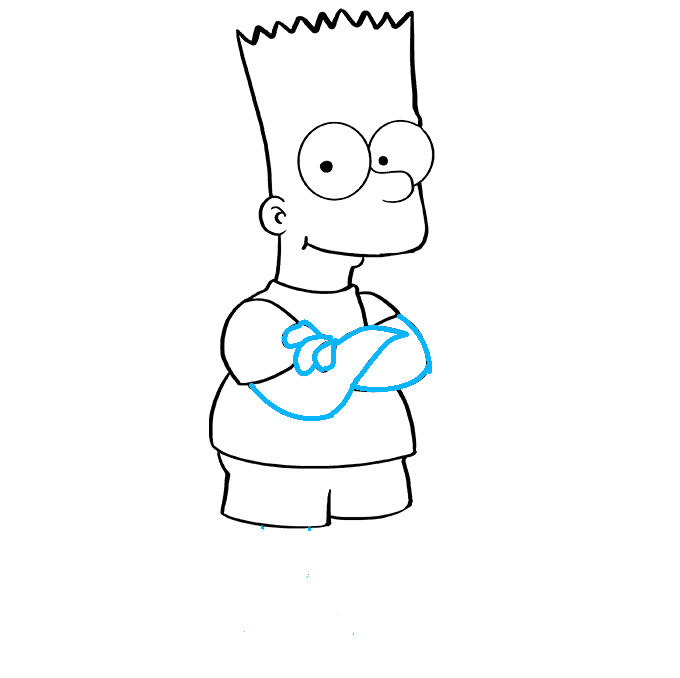 Hướng dẫn cách vẽ nhân vật Bart Simpson đơn giản và đẹp cho bé! - Bước 5