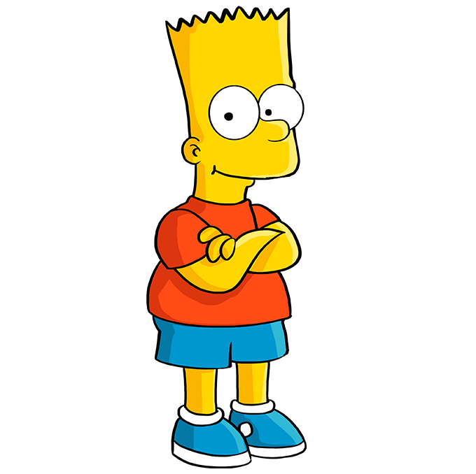 Hướng dẫn cách vẽ nhân vật Bart Simpson đơn giản và đẹp cho bé! - Bước 7