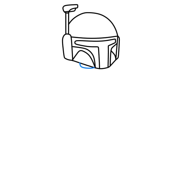 Hướng dẫn vẽ Boba Fett trong bộ phim Star wars - Bước 2
