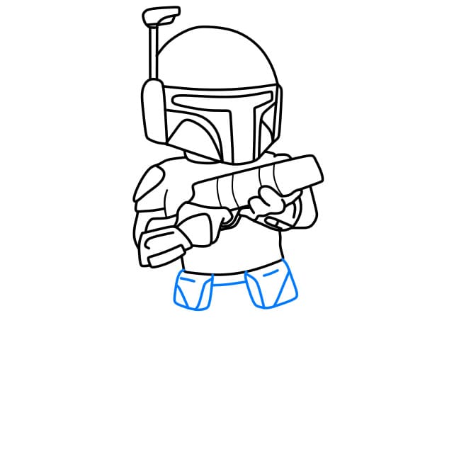 Hướng dẫn vẽ Boba Fett trong bộ phim Star wars - Bước 6