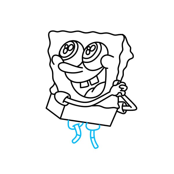Hướng dẫn vẽ bọt biển SpongeBob vui vẻ - Bước 5