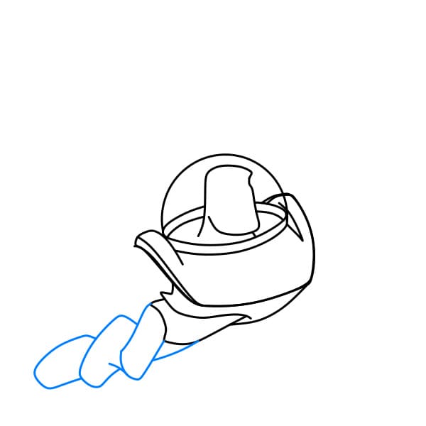 Hướng dẫn vẽ Buzz Lightyear (một nhân vật trong bộ phim hoạt hình Câu Chuyện Đồ chơi) đơn giản cho bé - Bước 4