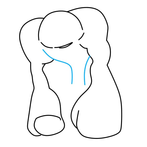 Hướng dẫn vẽ nhân vật Jumbo Josh trong Garten of Banban đơn giản và đẹp cho bé - Bước 4