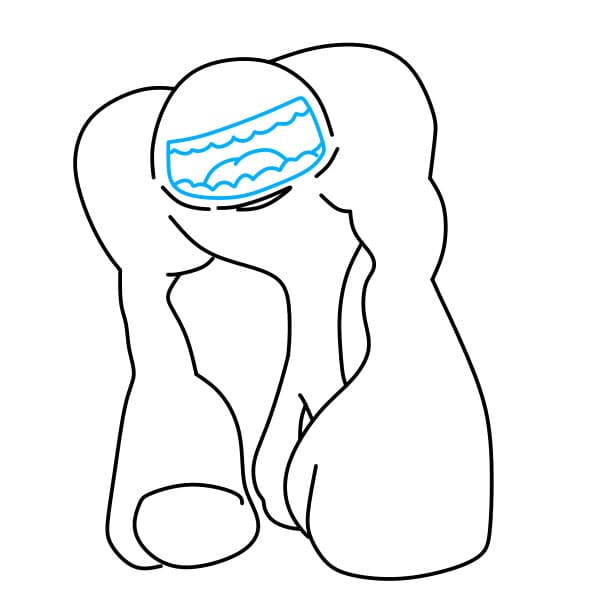 Hướng dẫn vẽ nhân vật Jumbo Josh trong Garten of Banban đơn giản và đẹp cho bé - Bước 6