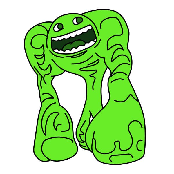 Hướng dẫn vẽ nhân vật Jumbo Josh trong Garten of Banban đơn giản và đẹp cho bé