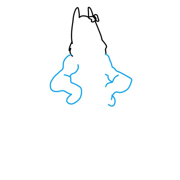 Hướng dẫn vẽ nhân vật Banbaleena trong Garten of Banban đơn giản và đẹp cho bé - Bước 3