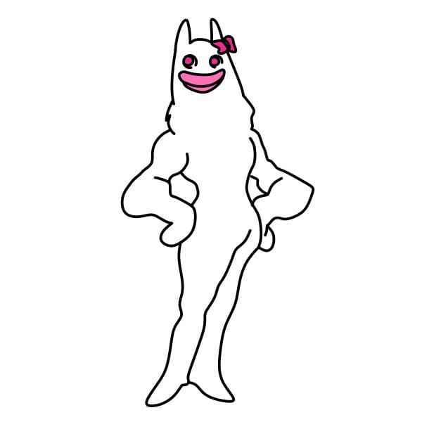 Hướng dẫn vẽ nhân vật Banbaleena trong Garten of Banban đơn giản và đẹp cho bé