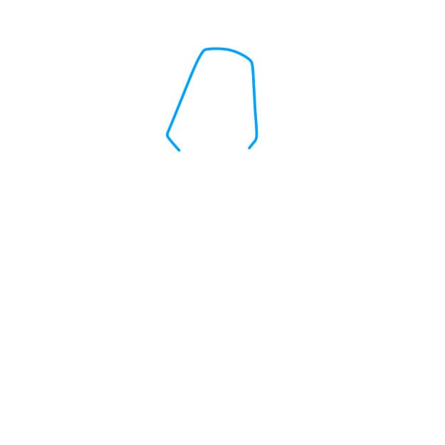 Hướng dẫn vẽ nhân vật Banban trong Garten of Banban đơn giản và đẹp cho bé - Bước 1