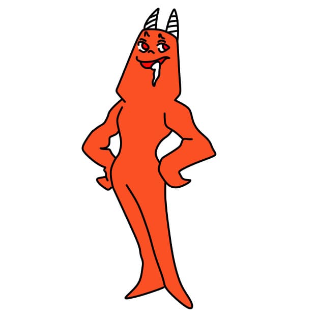 Hướng dẫn vẽ nhân vật Banban trong Garten of Banban đơn giản và đẹp cho bé - Bước 7