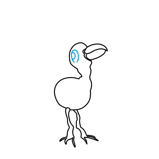 Hướng dẫn vẽ nhân vật Opila Bird trong Garten of Banban đơn giản và đẹp cho bé - Bước 6