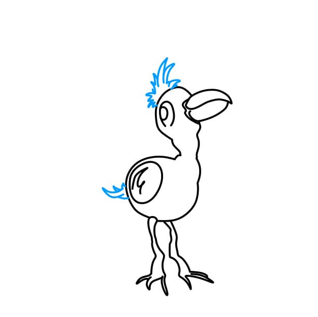 Hướng dẫn vẽ nhân vật Opila Bird trong Garten of Banban đơn giản và đẹp cho bé - Bước 8