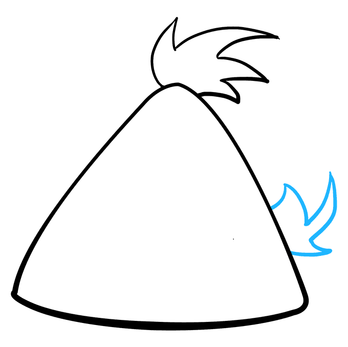 Hướng dẫn cách vẽ những con chim nổi giận đơn giản và siêu ngộ nghĩnh cho bé - Bước 3