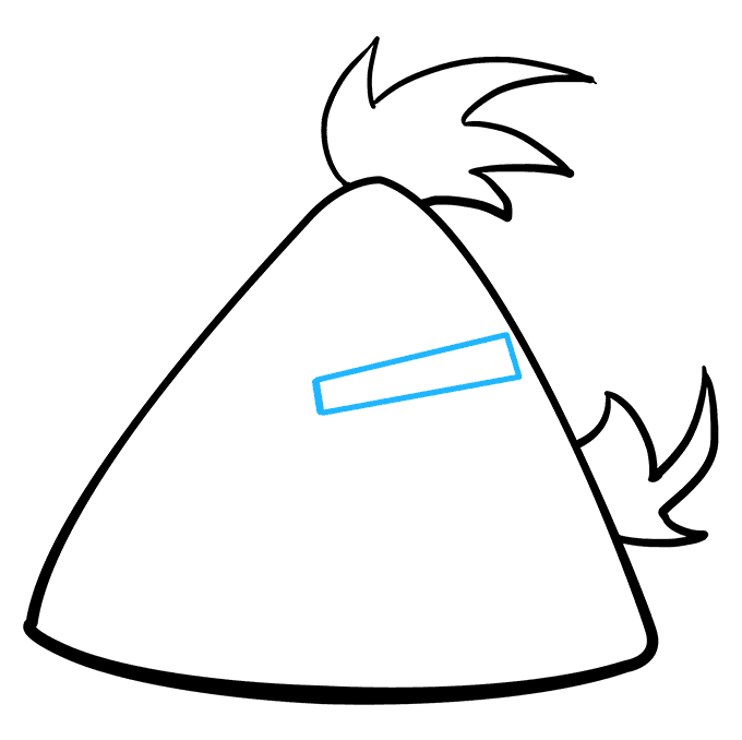 Hướng dẫn cách vẽ những con chim nổi giận đơn giản và siêu ngộ nghĩnh cho bé - Bước 4