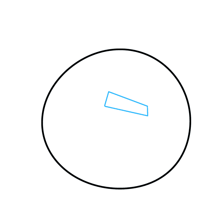 Hướng dẫn cách vẽ chú chim nổi giận màu đỏ siêu đáng yêu và đơn giản cho bé - Bước 2