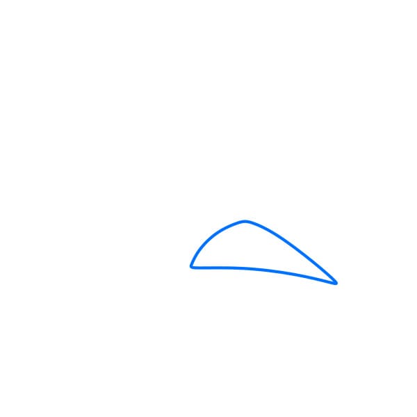 Hướng dẫn cách vẽ chú chim nổi giận màu xanh siêu đáng yêu và đơn giản cho bé - Bước 1