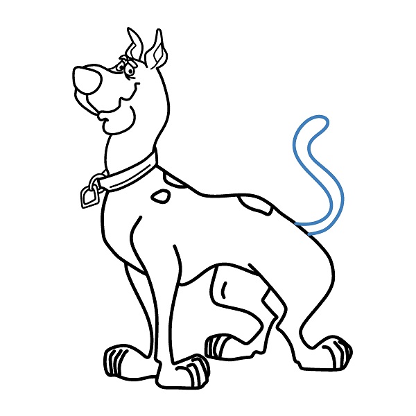 Hướng dẫn vẽ Scooby đơn giản. - Bước 10