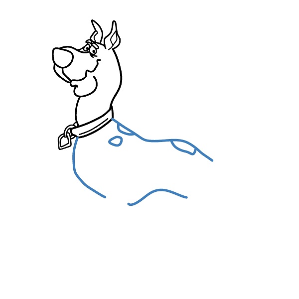 Hướng dẫn vẽ Scooby đơn giản. - Bước 7