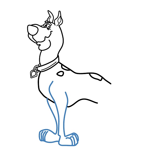 Hướng dẫn vẽ Scooby đơn giản. - Bước 8