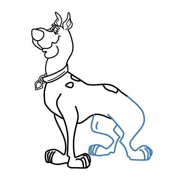 Hướng dẫn vẽ Scooby đơn giản. - Bước 9